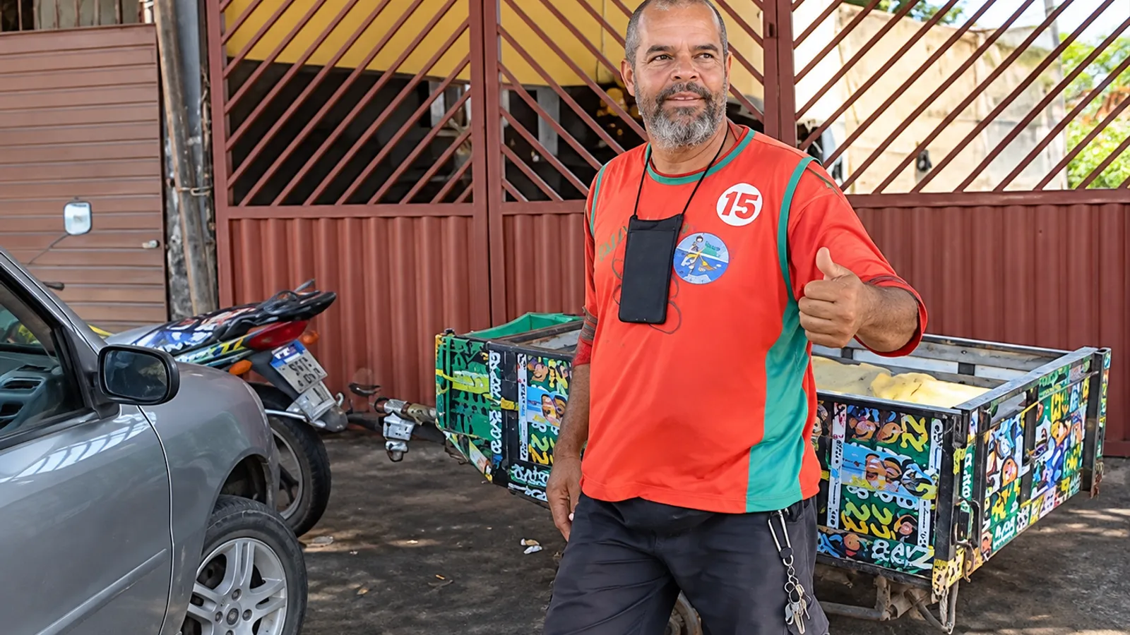 Bolsonarista venceu aposta contra petista e levou para casa um Palio