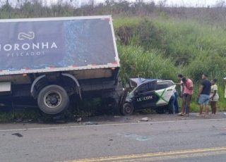 Acidente envolvendo caminhão e carro de passeio deixa três pessoas mortas próximo a Itamarati