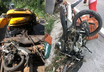 Acidente envolvendo caminhão e motocicleta deixa uma pessoa morta próximo a Gandu
